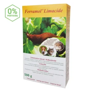 „Ferramol Limacide – ekologiška ir efektyvi priemonė šliužų ir sraigių naikinimui, saugi žmonėms ir gyvūnams.“