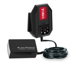 Toro FlexForce 60V Battery Dual Pod Charger 4.0 Amp 220V – dvigubas įkroviklis