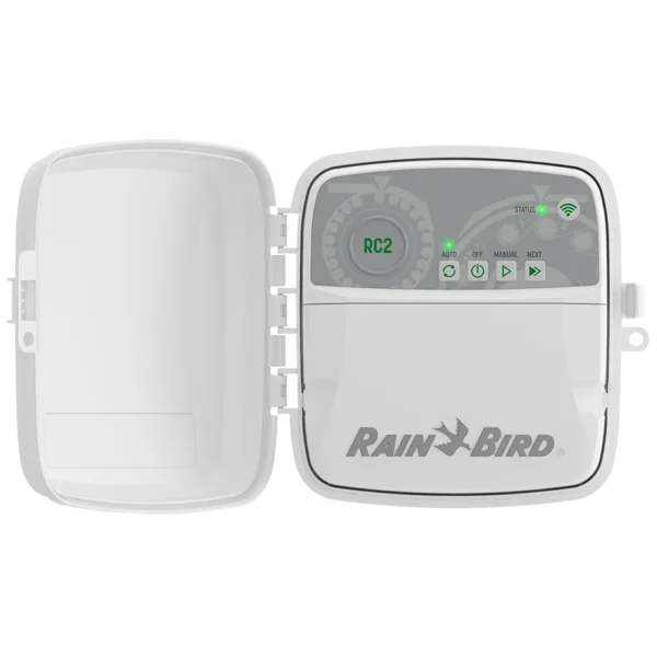 Rain Bird RC2 Outdoor WiFi išorinis laistymo sistemos valdiklis su patvariu korpusu